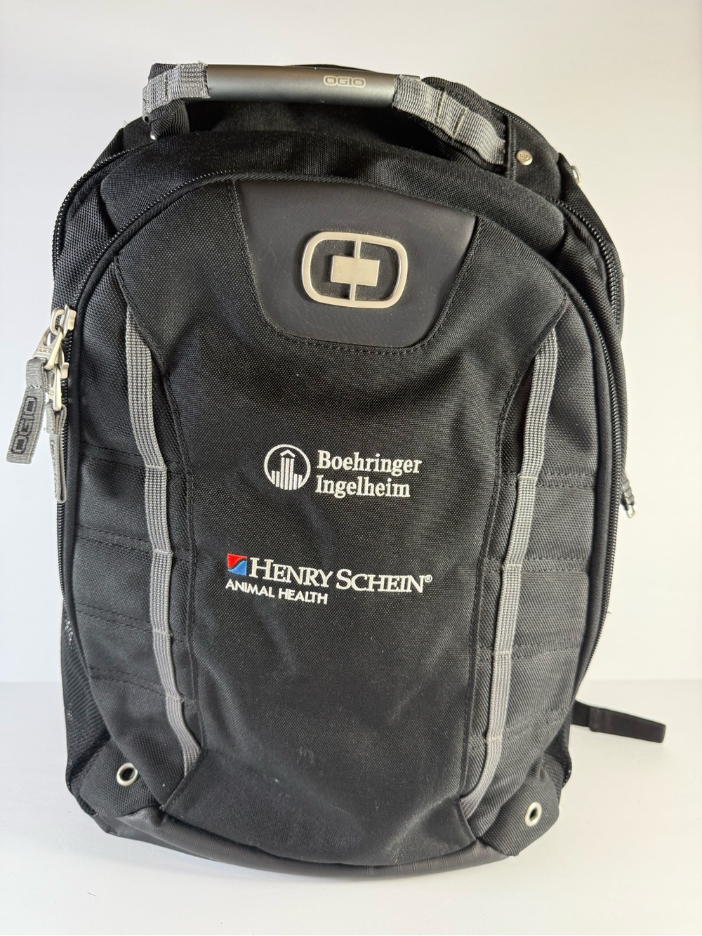 OGIO Black Backpack with Gray Accents and Logo Embroidery